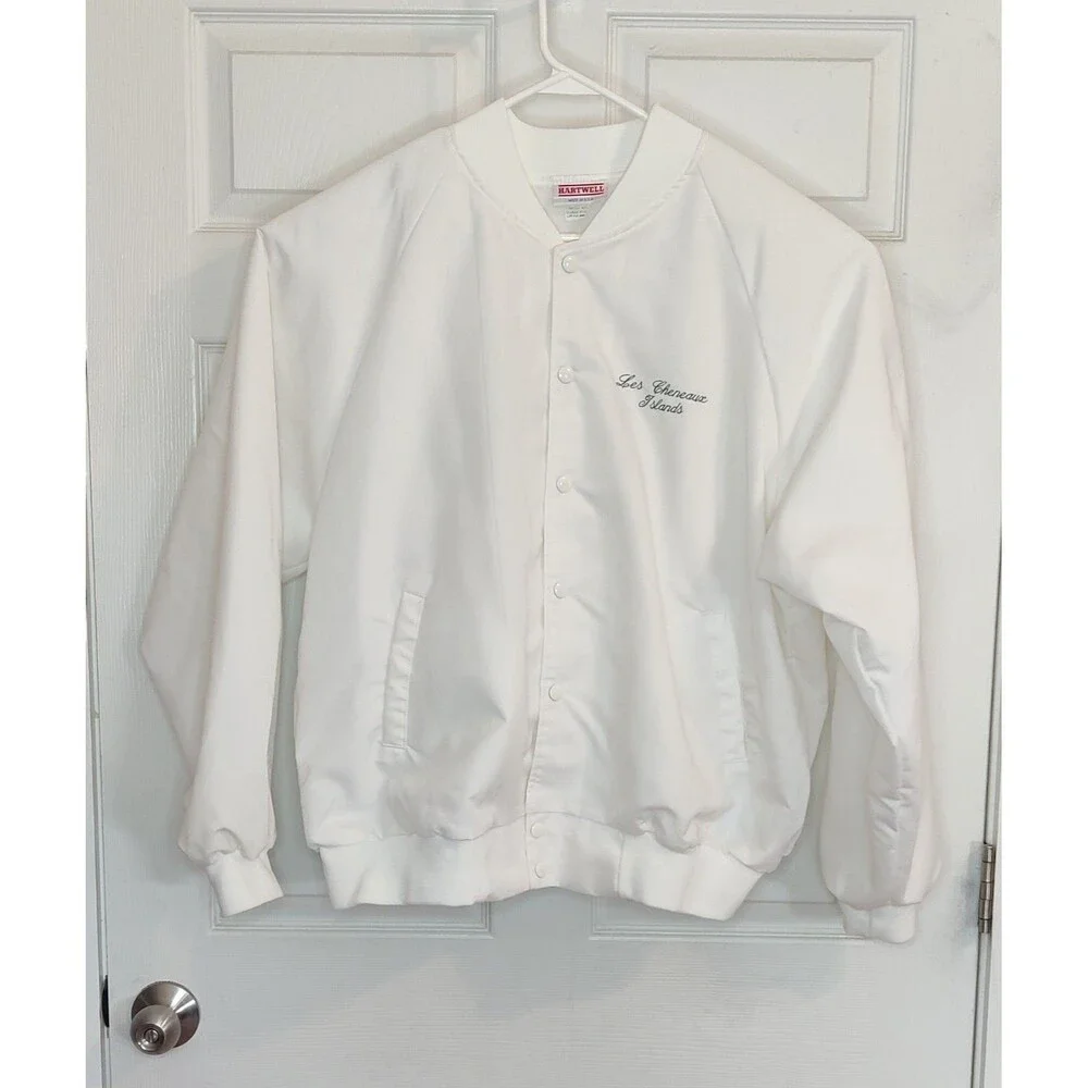 Vtg Hartwell Jacket Mens 2XL Les Cheneaux Islands Antique Boat Show 90s-Rare - Picture 2 of 6